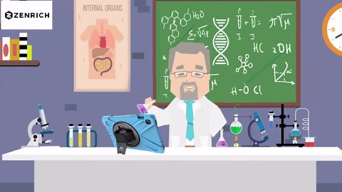 ZenRich Case for Surface Pro 7 Plus/ 7/6/ 5/4/ LTE with Pencil Holder, 360 Rotatable Stand, Hand Strap and Shoulder Belt - Heavy Duty Shockproof Full Body Protection Case - Black