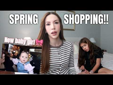 SPRING SHOPPING HAUL! MEET OUR NEW BABY GIRL!