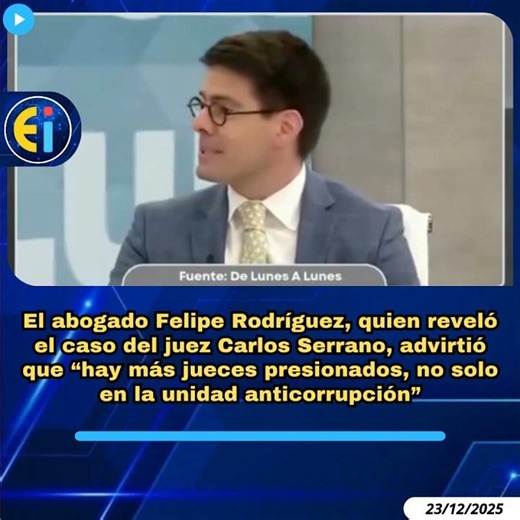 Abg. Felipe Rodríguez, advirtió q “hay más jueces presionados, no solo en la unidad anticorrupción”