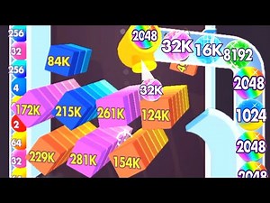 Bounce Merge | bounce and collect in bounce Merge 2048 biggest score 2048, 4096, 8192, 16k, 32k