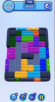 Color Block Jam Level 808 Solution Walkthrough #colorblockjam #gaming #colorblockjamgame #games