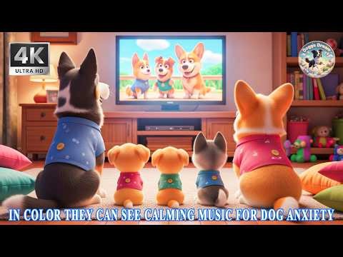 BEST Anti Anxiety Cartoon for Dogs Left Alone 📺🐶 In Colors Dogs can see 💤 Dogs Sleep Music 2026