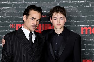 Colin Farrell's rare red carpet outing with 14-year-old son