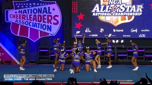 Divine Cheer - The Main Characters [2026 L3 Junior - D2 - Small - B Day 2] 2026 NCA All-Star National Championship