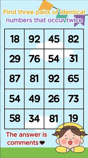 Find the same number!【Dementia Prevention Quizzes | Dementia Tests】1003