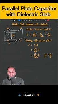 Parallel Plate Capacitor With Dielectric #derivation #class12 #cbse #ncert
