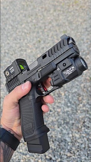 Glock 45 customized by Firing Squad Firearms. Aimpoint Acro p2, tlr7x, Overwatch tac trigger magwell