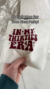 🧺✨ Did you know you can add HTV to napkins?! Yep — it's the perfect way to level up your party decor with custom touches! 🎉👀 From names to fun phrases, this easy DIY adds serious style to any table setup. Will you be trying this for your next party? 🤩 . #HTVonNapkins #PartyDecorDIY #CricutCrafts #CustomNapkins #CreativeFabrica #HTVProject #EventDecor #CraftReel #MakersGonnaMake | Creative Fabrica