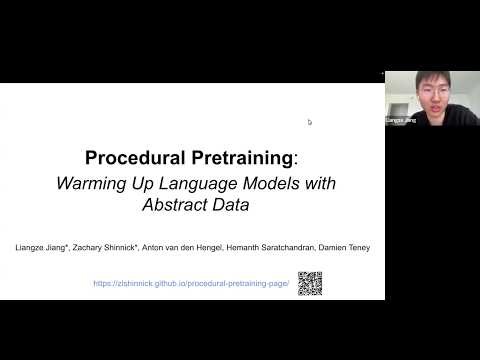 [DLMath&Efficiency] Liangze Jiang and Zachary Shinnick - Procedural Pretraining