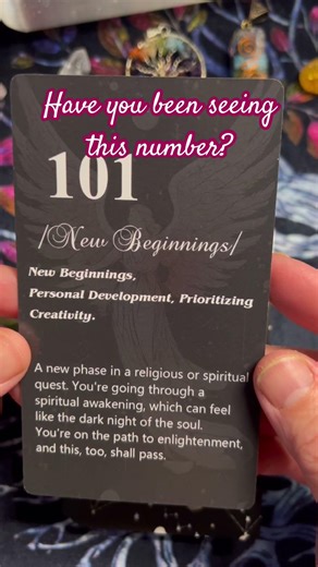 Angel Number 101| New Beginnings #tarot #angelnumbers #onecardreading #angel #101