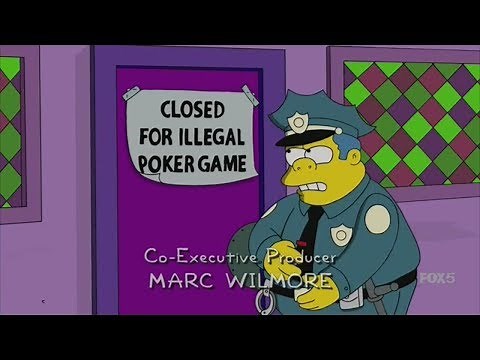 The Simpsons - Homer loses all the money on Poker