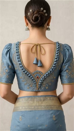 🎊😍❤️Latest Blouse back neck Designs/ blouse design/blouse ki design back #blouse #shorts #viral #fyp