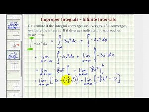 Ex 1: Improper Integral - Infinite Interval (-inf,+inf)