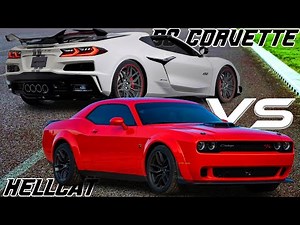 C8 Corvette vs Challenger Hellcat: Which emerges fastest??!