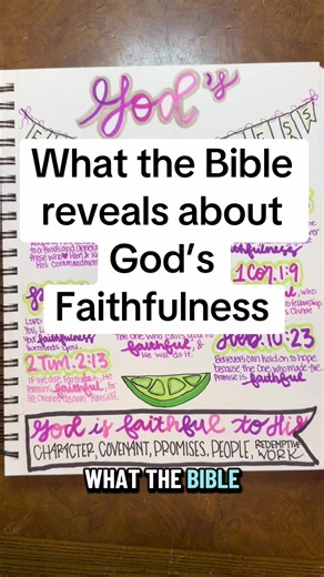 God’s faithfulness is a prominent theme in the Bible. In this Bible study teaching note I share a few Bible verses on God’s faithfulness and what it reveals about Him. #biblestudytime #biblejournaling #biblestudynotes #biblejournal #biblestudymoments