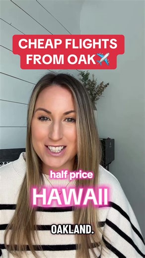 Cheap flights from Oakland (OAK) ✈️➡️ Lihue, Hawaii ##cheapflights##flightdeals##airclubpartner##traveltiktok##oak