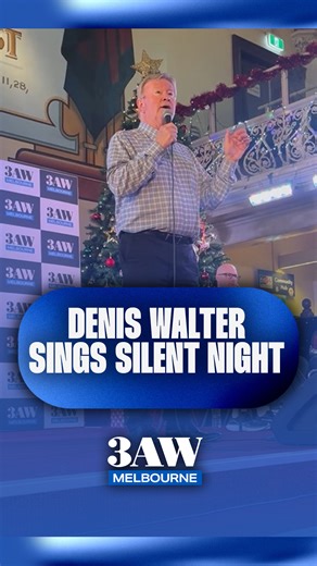 3AW Melbourne on Instagram: "You know it's Christmas time when Denis Walter takes to the stage! 🎄 A beautiful rendition of 'Silent Night' at the Salvation Army today. Head to the link in bio to hear his full rendition. 🔗"