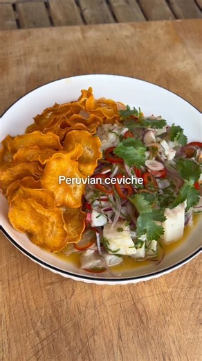 Ben Maxwell on Instagram: "How to Make Peruvian Ceviche 🇵🇪🐟🌶️ INGREDIENTS: 1 whole sea bass (1.5-2lbs) or 2 filets of sea bass (150-200g each) 1/2 red onion 1/4 bunch cilantro (stems removed) 4 whole limes (I needed more than was shown in the video) 1 tbsp aji amarillo paste 1 pencil hot pepper, seeds removed 1 habanero pepper, seeds removed 1 small knob of ginger (about the size of a gumball) 1 large sweet potato 1L neutral high smoke point oil for frying INSTRUCTIONS: 1) If using a whole f