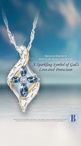 2.9M views · 7.6K reactions | God's love, symbolized in a cross pendant with a diamond and 4 lab-grown blue sapphires. | The Bradford Exchange | Facebook