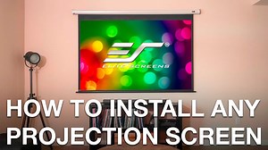 Watch Step-by-step How to Perfectly Install ANY Projector Screen on Amazon Live