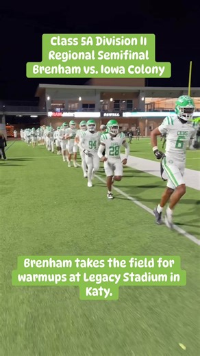 The Brenham Cubs have taken the field to warmup for their regional semifinal against Iowa Colony. The Banner-Press is in Katy to give you live updates. | Brenham Banner Press