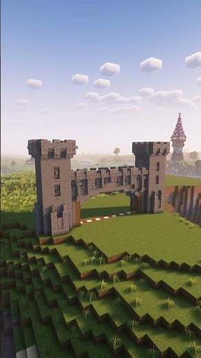 Minecraft:How to build Castle Gate | Castle entrance | Part 4 #minecraft #shorts #gaming #subscribe