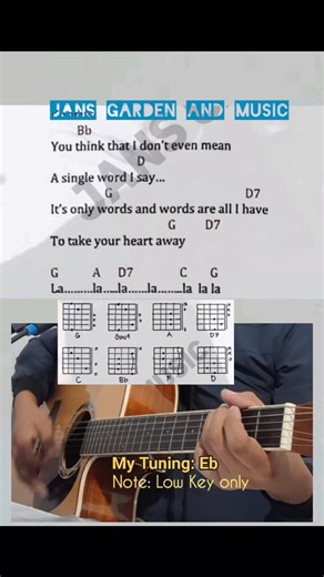 Jam Demos Words - Bee Gees Note: Just ignore my voice, I'm not a singer. Based on my own interpretation/adaptation of the song and not intended to teach or represent how the original song was actually played. For illustration/educational purposes only. All rights belong to the respective owner/s of the song. Printable copy of this song is available for free at our FB page Jans Garden and Music #acousticguitarlessons #followerseveryonehighlightssfypシ゚viral | Jans Garden and Music
