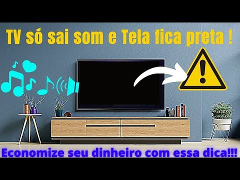 TV with no picture, black screen. Smart TV turns on, sound comes out but no image appears. It rem...
