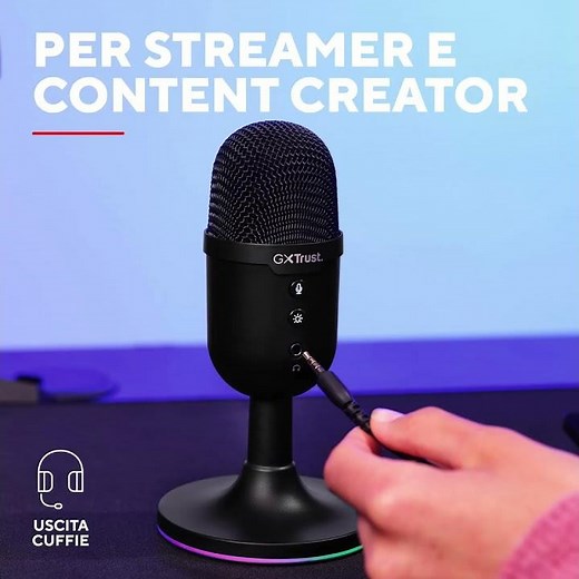 Microfono Trust Gaming GXT 236 Yami - Piccolo e Potente!
