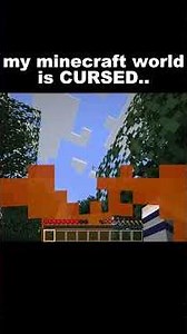 my minecraft world is CURSED.. 😭