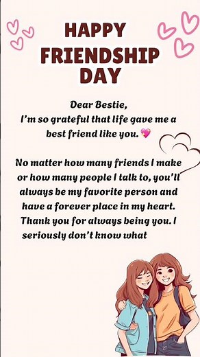 Friendship Day greeting card writing | Happy Friendship Day 2026 | Friendship Day message