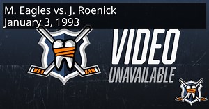 Mike Eagles vs. Jeremy Roenick, January 3, 1993 - Winnipeg Jets vs. Chicago Blackhawks | HockeyFights