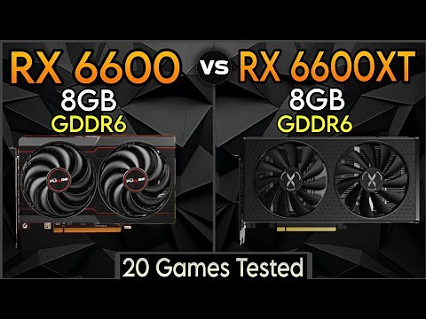 RX 6600 vs RX 6600 XT - Test In 20 Games - Amazing Comparison ?