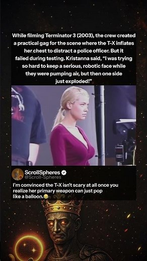 Behind the Scenes of The Terminator 3 T-X Practical Gag - Kristanna