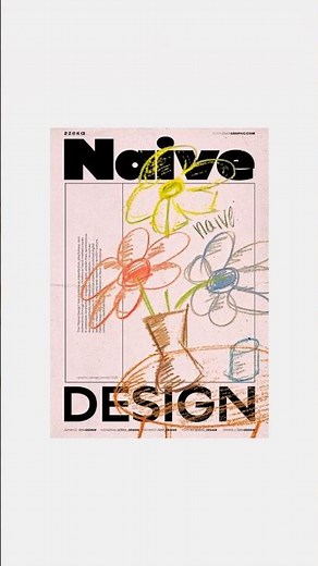 How I Made Naive Poster Design (Graphic Design Trends 2026) by Zeka Design