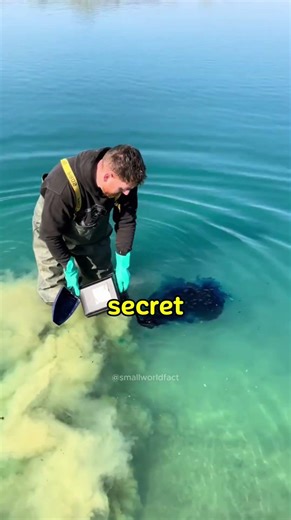 This man turning a lake into crystal clear water