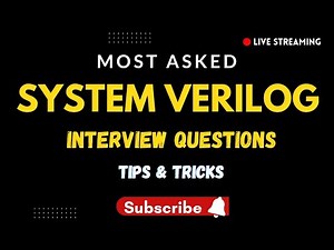 SystemVerilog Interview questions - Part 1
