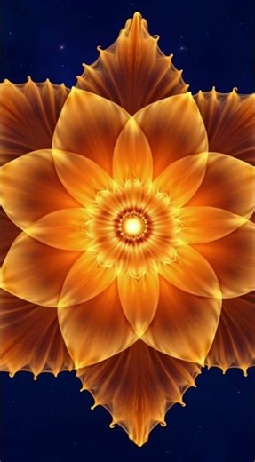 Golden Flower | Psychill Visualizer 140 BPM | Solar Bloom