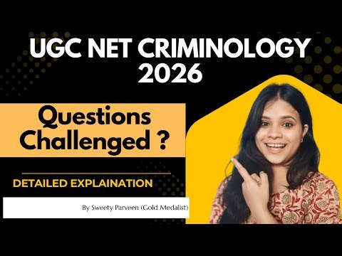 UGC NET Answer Key I Questions to be challenged I Criminology