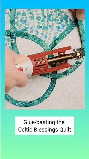 Glue-Basting the Celtic Blessings Quilt - Celtic Applique Made Easy!
