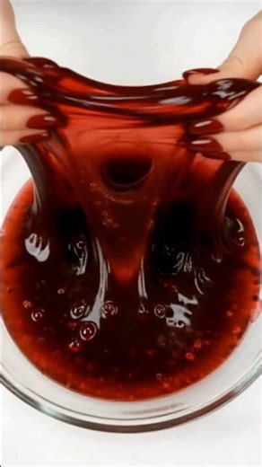 Red Slime ASMR With Perfect Bubble Pops ❤️ So Satisfying