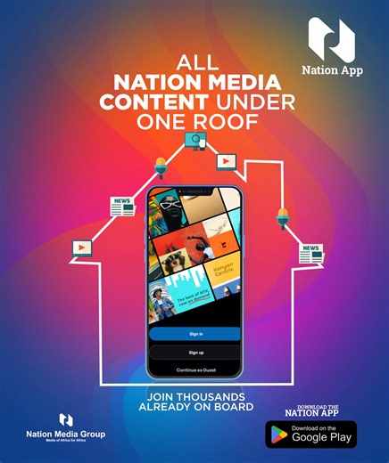 All your favourite Nation brands NTV, Nation FM, Daily Nation, Business Daily, and The EastAfrican are now live in one place. One Nation. One App. One Login. Download the Nation App today and experience your trusted Nation now in one place. Click to download https://bit.ly/NationAppKe | Nation