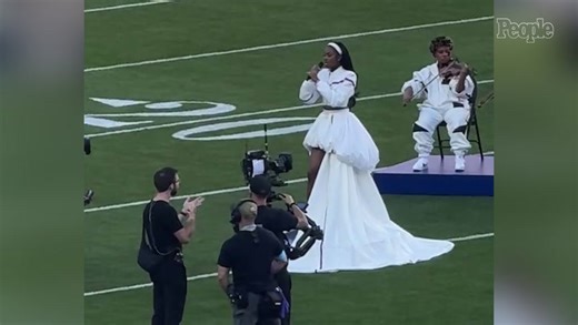 Coco Jones delivers stunning rendition of Black National Anthem while wearing Pan-African flag jacket at 2026 Super Bowl