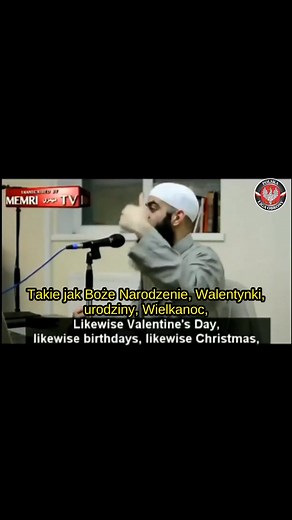 🚨 IDEOLOGIA NIENAWIŚCI – ANALIZA FRAGMENTU KAZANIA ISLAMISTY „Musimy nienawidzić tych, którzy świętują Boże Narodzenie, Walentynki, Wielkanoc, Diwali czy Hanukkah. Nienawidzimy ich, bo Allah ich nienawidzi.” Takie słowa padają w kazaniu radykalnego duchownego, które krąży po internecie. To nie jest religia – to program polityczny oparty na nienawiści do wszystkiego, co zachodnie i wolne. W ten sposób tworzy się ideologiczny grunt pod terroryzm – ucząc młodych, że miłość, radość i przyjaźń są „g