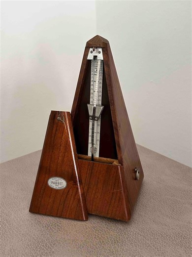 Vintage French Maëlzel Paquet Metronome, 1950s, Solid Wood Case, Mechanical Wind-up, Fully Functional - Etsy Australia