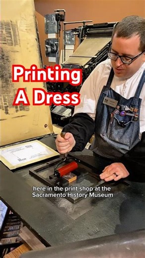 Printing a dress instead of wearing one for National Dress Day (March 6) 👗