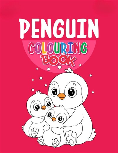 Penguin Coloring Book, Coloring Pages for Kids (digital Download) - Etsy