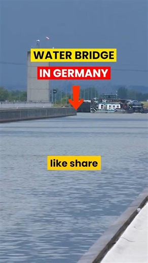 The Water Bridge in Germany 🇩🇪 #facts