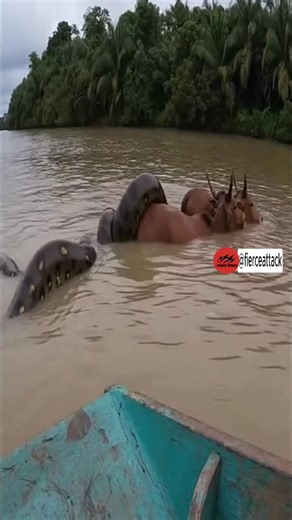 26K views · 92 reactions | The World's Biggest Snake Caught in Action #animals #animalrescue (AI-made video) | Fierce Attack | Facebook