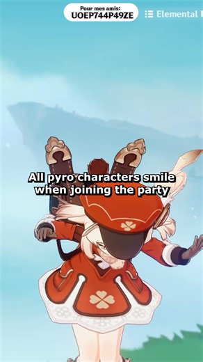 All pyro chars smile except...(code:UOEP744P49ZE)#genshinimpact#genshinfunny#hoyoverse#klee#mavuika